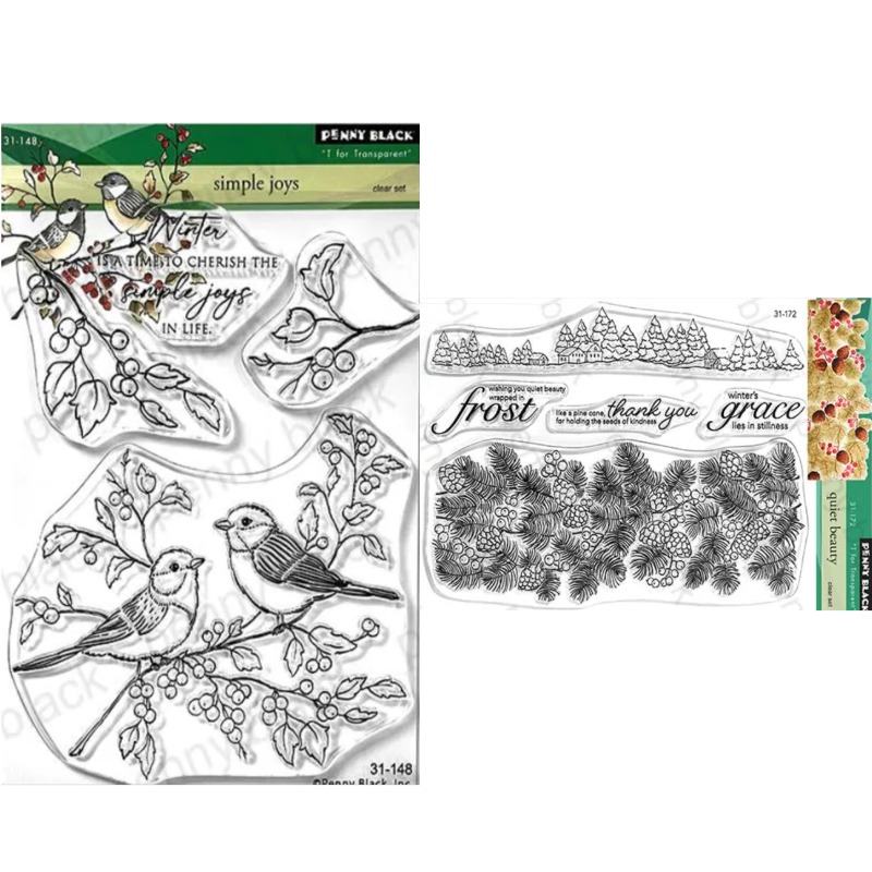 Clear Silicone Stamps For Card Making - Selos de silicone transparente de beleza