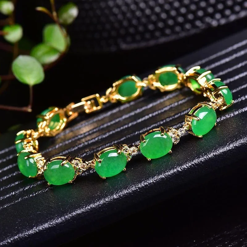 Beading - Natural verde jade ágata amor contas