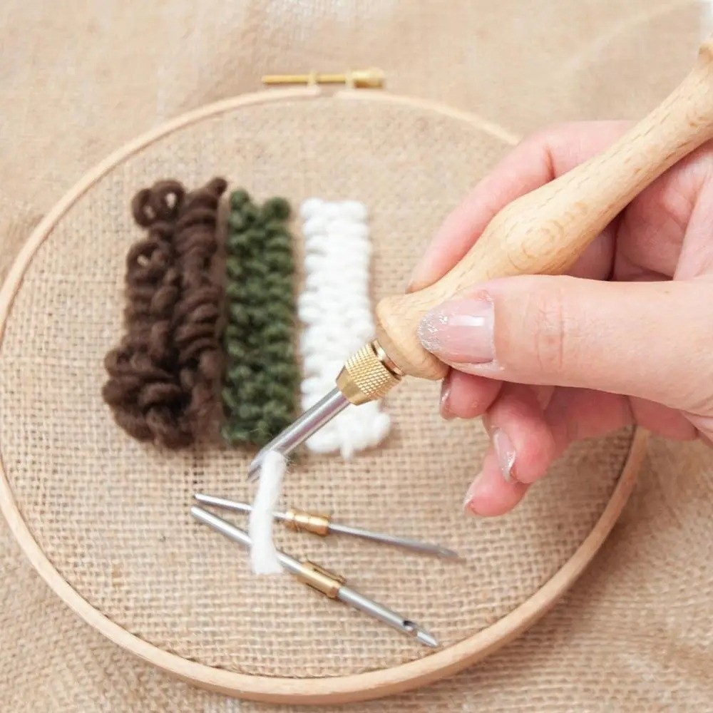 Cotton Embroidery Thread Skeins - Conjunto de Agulhas de Punção 2.5mm/3.5mm/5mm