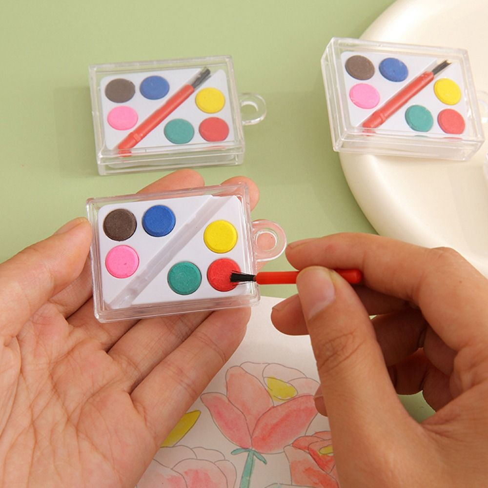 Watercolor Paint Set Solid Pigment - Alta qualidade com pincel de pintura