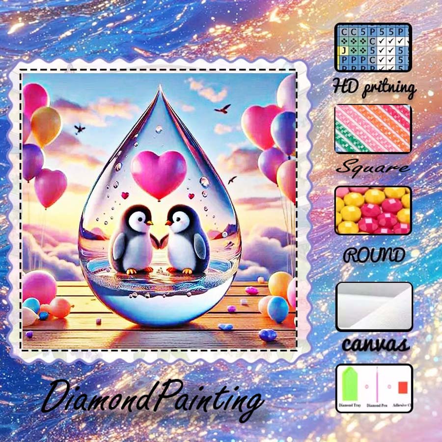 5D Diamond Painting Kit Full Drill - 1 peça de tecido flocado 5D