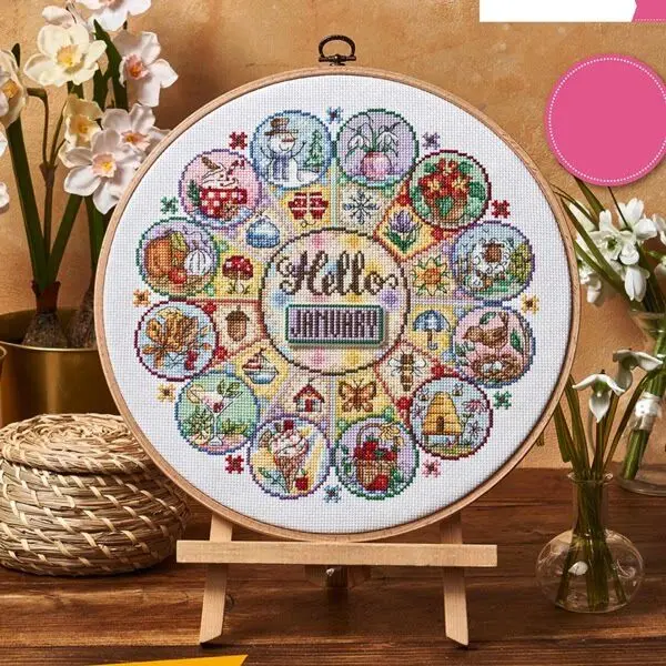 Cross Stitch Stamped Kits Beginners - [CC4270 - Feliz Ano] Kit de