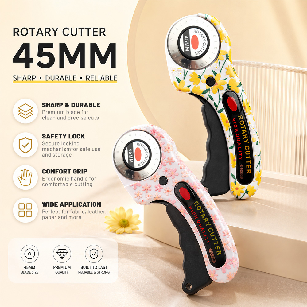 Rotary Cutter For Fabric 45Mm - Cortador Rotativo 45mm para Papel, Costura,