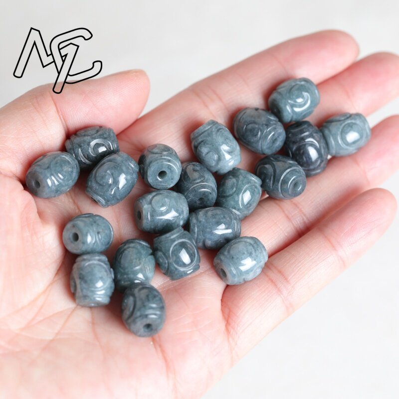 5 Peças de Contas de Jade Azul - Beading avaliação e preço