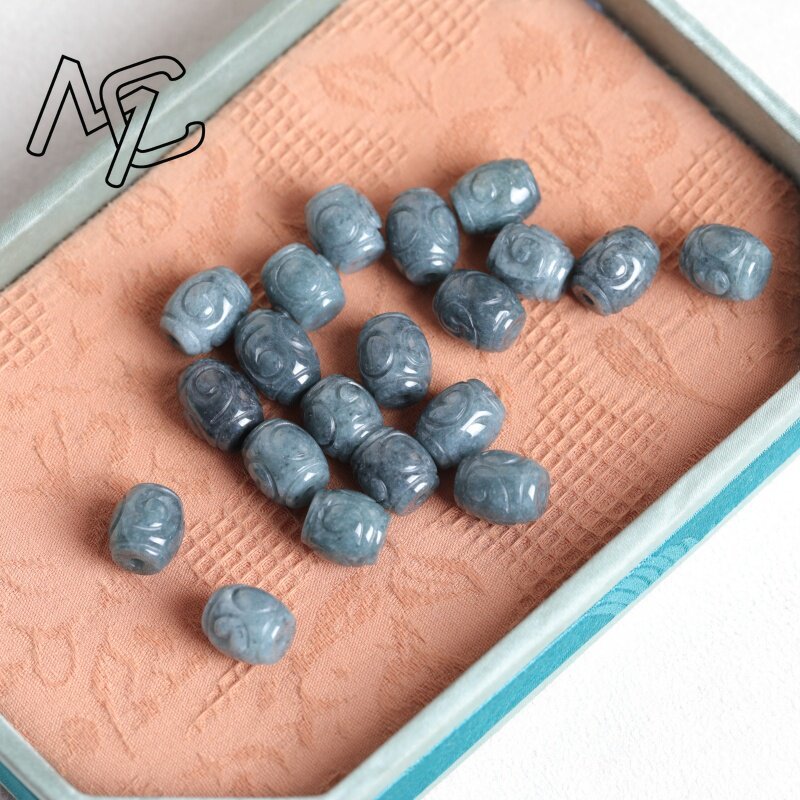5 Peças de Contas de Jade Azul - Beading avaliação e preço