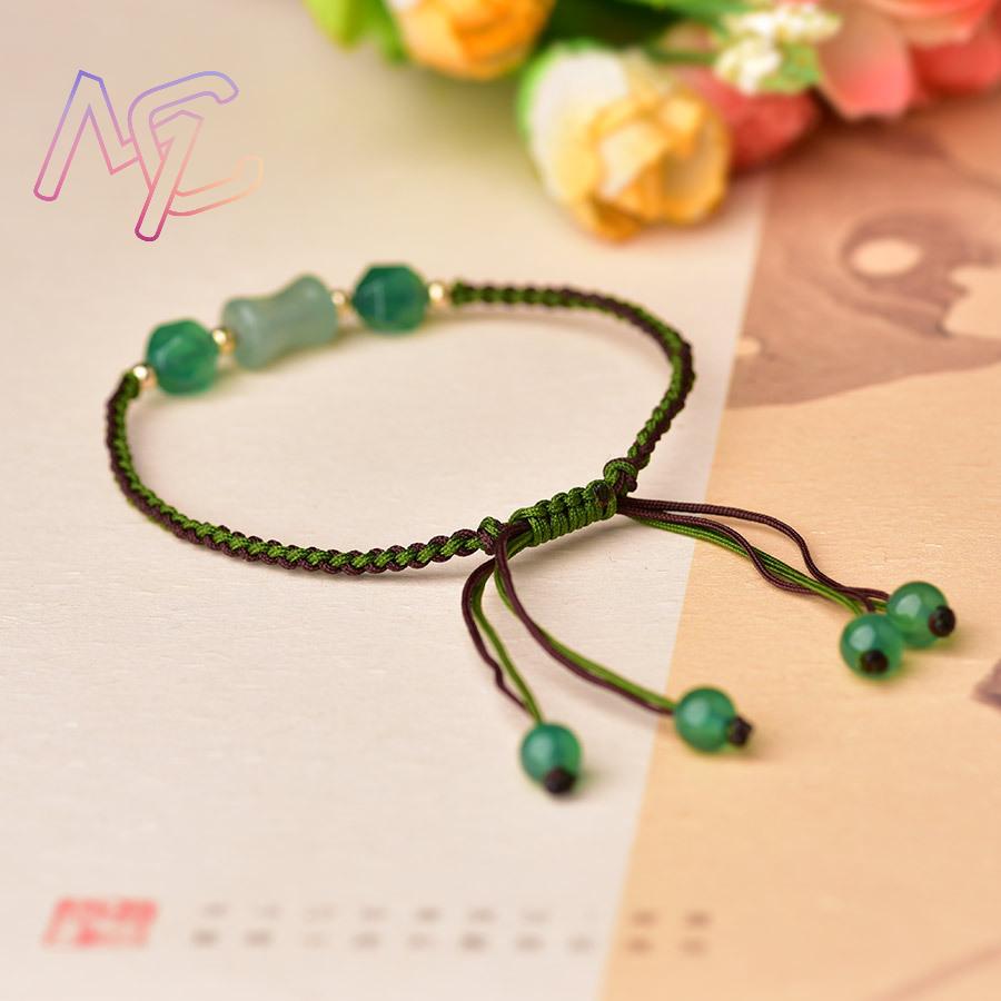 Verde natural jade contas puls - Beading avaliação e preço