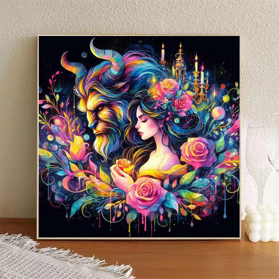 1 peça - Potdemiel-5D-DIY - Te - 5D Diamond Painting Kit Full Drill avaliação e preço
