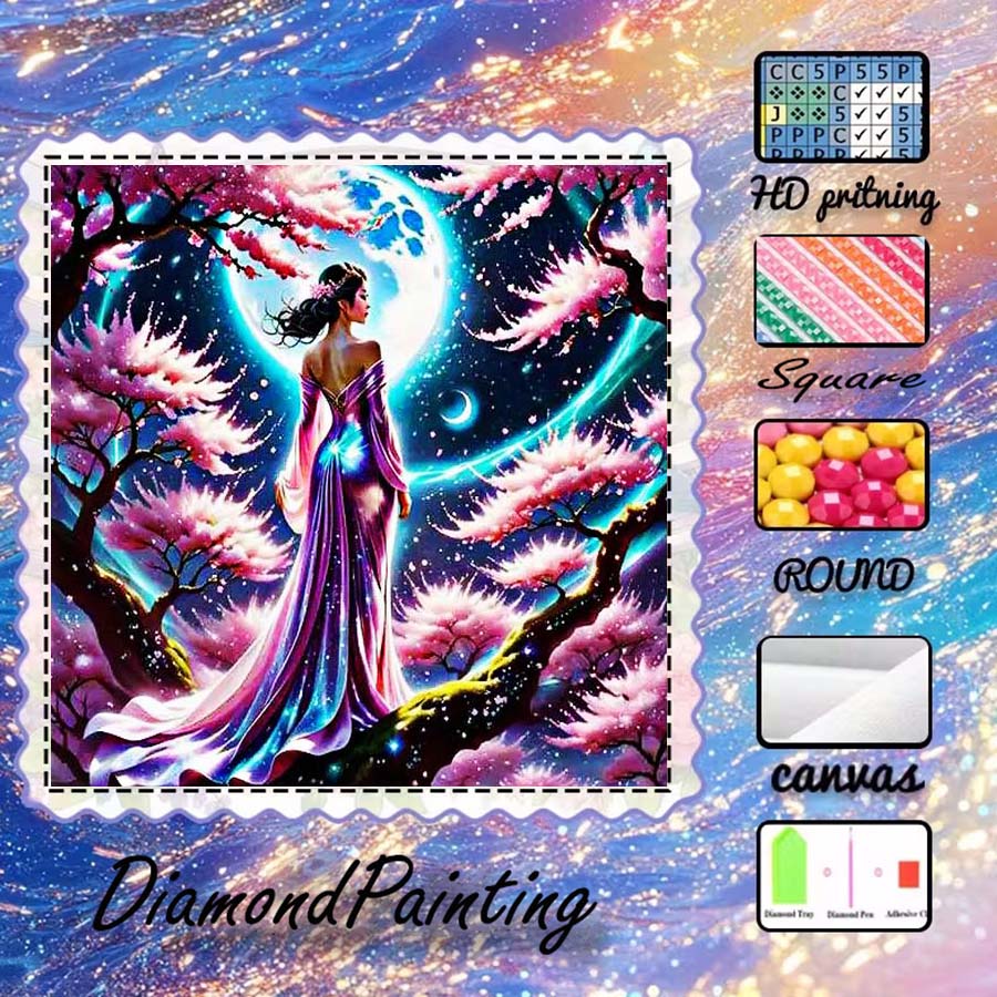 1 peça de tecido flocado 5D DI - 5D Diamond Painting Kit Full Drill avaliação e preço