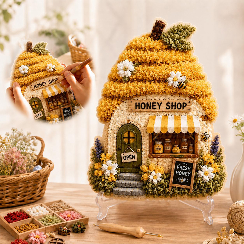 Kit DIY de Arte Poke 3D Casa C - Embroidery avaliação e preço