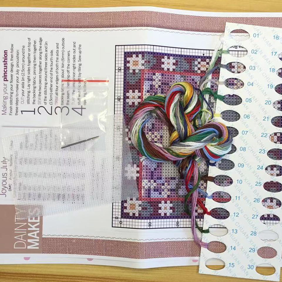 Kits de ponto cruz ZC184, conj - Cotton Embroidery Thread Skeins avaliação e preço