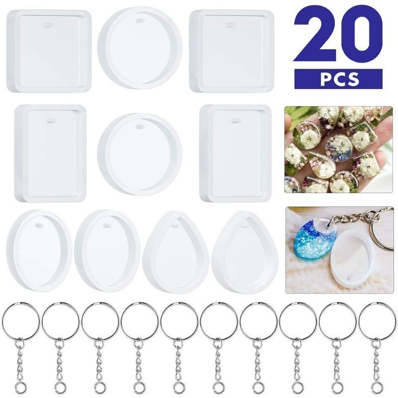 Kit de 20 peças para criar pin - Silicone Epoxy Resin Molds Set avaliação e preço