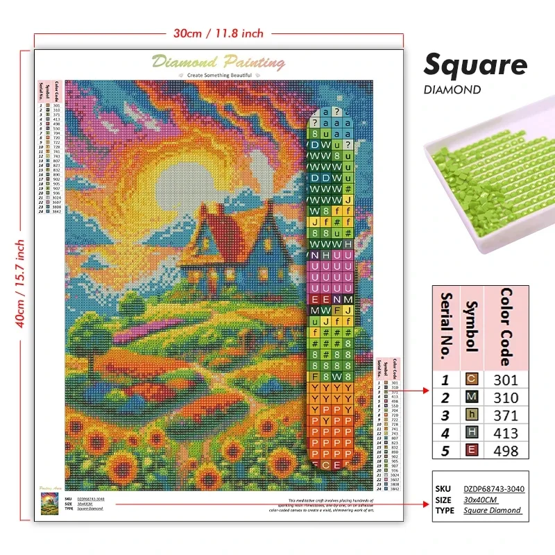 Kit de Pintura Diamante 5D DIY - 5D Diamond Painting Kit Full Drill avaliação e preço
