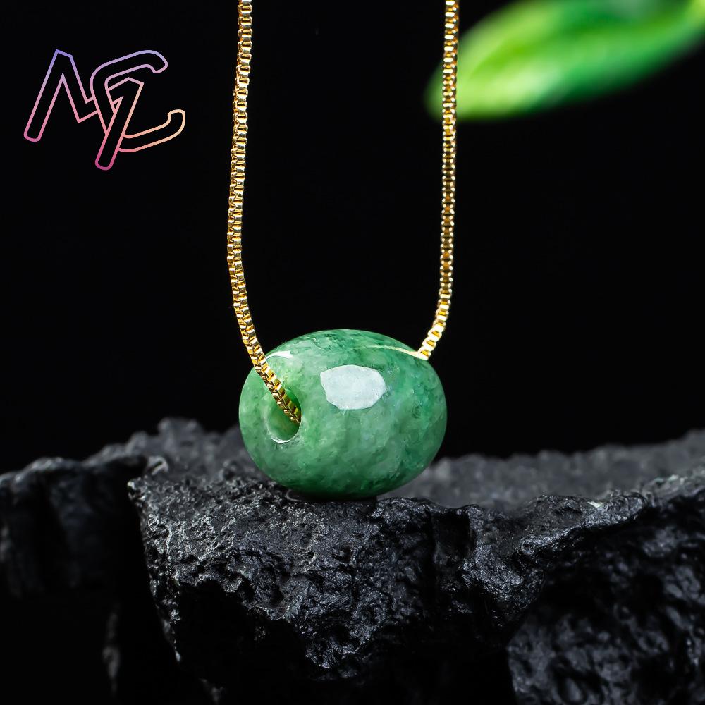 Natural real jade grânulo ping - Beading avaliação e preço