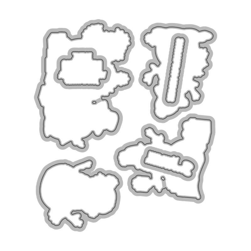 Cortadores de Metal e Carimbos - Clear Silicone Stamps For Card Making avaliação e preço